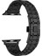 Apple Watch 44MM Uyumlu Kordon Paslanmaz Metal Çift Renkli Krd-83 Kayış, Siyah 1