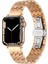 Apple Watch 7 45MM Uyumlu Krd-86 Metal Kordon, Rose Gold 1