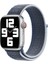 Apple Watch Ultra 49MM Uyumlu Kordon Hasır Örgü Cırt Cırtlı Terletmeyen Krd-03 Kumaş Kayış, Storm Blue 1