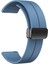 Samsung Galaxy Watch Active 2 44MM Uyumlu Kordon Silikon Metal Mıknatıslı Toka Zore Krd-84 Kayış, Mavi 1