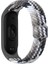 Xiaomi Mi Band 6 Uyumlu Kordon Örgü Işlemeli Yumuşak Hasır Krd-49 Kayış, Colorful Black 1
