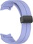 Samsung Galaxy Watch 5 44MM Uyumlu Kordon Silikon Metal Mıknatıslı Toka Zore Krd-84 Kayış, Lila 1