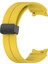 Samsung Galaxy Watch 4 40MM Uyumlu Kordon Silikon Metal Mıknatıslı Toka Zore Krd-84 Kayış, Sarı 1