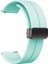 Samsung Galaxy Watch Active 2 40MM 20MM Uyumlu Kordon Silikon Metal Mıknatıslı Toka Zore Krd-84 Kayış, Açık Yeşil 1