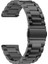 Xiaomi Amazfit Pace 22MM Uyumlu Kordon Metal Baklalı Tasarım Zore Band-04 Kayış, Siyah 1