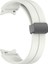 Samsung Galaxy Watch 4 44MM Uyumlu Kordon Silikon Metal Mıknatıslı Toka Zore Krd-84 Kayış, Starlight 1