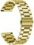 Samsung Galaxy Watch Active 2 40MM 20MM Uyumlu Kordon Metal Baklalı Tasarım Zore Band-04 Kayış, Gold 1