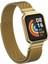 Xiaomi Redmi Watch (Mi Watch Lite) Uyumlu Kordon Hasır Metal Mıknatıslı Zore Krd-58 Kayış, Gold 1