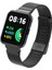 Xiaomi Redmi Watch 2 Lite Uyumlu Kordon Paslanmaz Çelik Klipsli Zore Krd-66 Kayış, Siyah 1