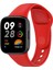 Xiaomi Redmi Watch 3 Uyumlu Kordon Silikon Spor Görünümlü Yumuşak Zore Krd-81 Kayış, Kırmızı 1