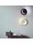 2 Adet Elektrikle Çalışır, Beyaz ve Siyah Alüminyum Kasa, Modern Aplik, 6 Watt Günışı LED Armatür 5