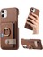 IPhone 11 Premium Dokulu Deri Halka Standı Kart Yuvaları Için Kılıf (Yurt Dışından) 1