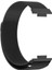 Huawei Watch Fit 2 Uyumlu Kordon Hasır Metal Mıknatıslı Örgü Zore Krd-01 Kayış, Siyah 4