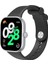 Mi Band 8 Pro Uyumlu Kordon Silikon Spor Geçmeli Zore KRD-109 Kayış, Siyah 1