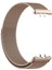 Samsung Galaxy Fit 3 Uyumlu Kordon Hasır Metal Mıknatıslı Örgü Zore Krd-01 Kayış, Rose Gold 1