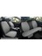 Araba Koltuk Deri Minderi 7 Parça Ön ve Arka Oturak Sırt Dayama Minder Gri-Gri 1