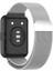 Huawei Watch Fit 2 Uyumlu Kordon Hasır Metal Mıknatıslı Örgü Zore Krd-01 Kayış, Gümüş 2