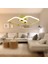 TT405-2-SR Tt Aydınlatma Sarı Kaplama 2 Li Kare LED Avize 1