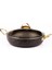 24 cm Gold Stone Güveç Basık Tencere, Non-Stick Pilav Karnıyarık Tenceresi 2,5 Lt (Gold Çelik Kulp) 2