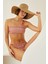 Renkli Sundress Straplez Tek Üst Bikini 1