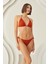 Kiremit Ribbed Üçgen Tek Üst Bikini 3