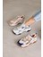 Reiana Model 5 Cm Tabanlı Yeni Sezon Spor Ayakkabı Sneakers Bej.Rose 3