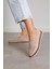 SY28 Model 3 cm Tabanlı Ortapedik Tabanlı Orjinal Deri Ayakkabı Babet Loafer Nut 2