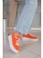 Morgona Model 5 cm Triko Detaylı Yeni Sezon Sneakers Spor Ayakkabı Oranj 4