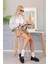 FL832 Model Toka Detaylı 5 cm Tabanlı Babet Loafer Sıy.suet 2