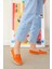 Essece Model Orjinal Deri Babet Loafer Oranj 2