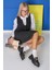 FL832 Model Toka Detaylı 5 cm Tabanlı Babet Loafer Sıyah 2