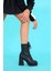 Rosa 8 cm Zara Model Bot Postal Siyah 4