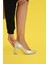 7 cm Kristal Topuk Ayakkabi Stiletto Gumus 2