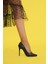 Gina Model 10 cm Topuklu Stiletto Topuklu Ayakakbı Sıyah 4