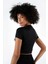 Bisiklet Yaka Crop T-Shirt (B24-326A) 3