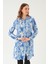 4236A Desenli Tunik Saks 2