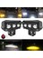 LED Spot Işık ve Sarı Beyaz Projektör Lens Dikdörtgen Baykuş LED Off Road Lamba Motosiklet ve Iş Makinesi Projektörü 12V-85V 3