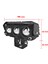 LED Spot Işık ve Sarı Beyaz Projektör Lens Dikdörtgen Baykuş LED Off Road Lamba Motosiklet ve Iş Makinesi Projektörü 12V-85V 4