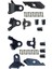 Volkswagen Passat 2011 - 2014 Uyumlu Sağ ve Sol Far Tamir Kiti Set Plastik Ayak Set 1