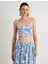 x Melis Ağazat - Çiçekli Fisto Crop Büstiyer Ince Askılı Slim Fit 3