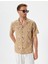 Kısa Kollu Gömlek Etnik Desenli Pamuklu 2