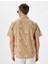 Kısa Kollu Gömlek Etnik Desenli Pamuklu 4