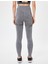 Dikişsiz Tayt Spor Yüksek Bel Tül Detaylı Kırçıllı Slim Fit 4
