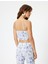 x Melis Ağazat - Ince Askılı Çiçekli Büstiyer Slim Fit Astarlı 4