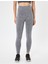 Dikişsiz Tayt Spor Yüksek Bel Tül Detaylı Kırçıllı Slim Fit 3
