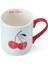 Fine China 280ML Düz Taraflı Kupa Kiraz 4