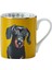 Mkcandasch Fine China 280ml Düz Taraflı Kupa Dashchund 3