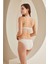 Krem Bordo Tassel Bralet Tek Sütyen 3