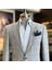 Italyan Stil Slim Fit Ekose Erkek Ceket Lacivert T12549 1