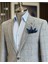 Italyan Stil Slim Fit Ekose Erkek Ceket Lacivert T12549 3